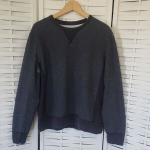 J. Crew Gray Crewneck Sweater with Ribbed Details Suze M